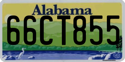 AL license plate 66CT855