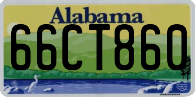 AL license plate 66CT860
