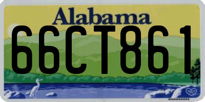 AL license plate 66CT861