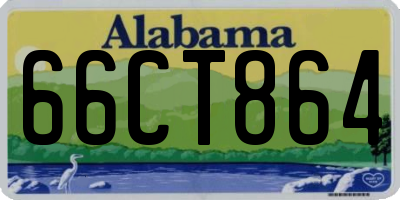 AL license plate 66CT864