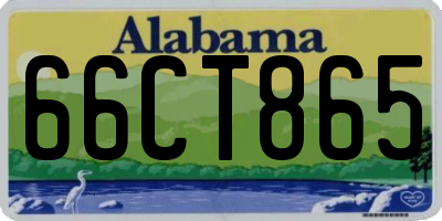 AL license plate 66CT865