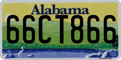 AL license plate 66CT866