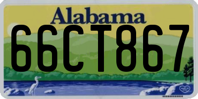 AL license plate 66CT867