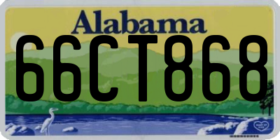 AL license plate 66CT868