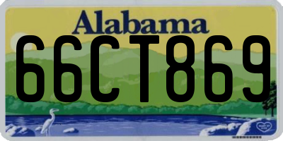 AL license plate 66CT869