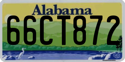 AL license plate 66CT872