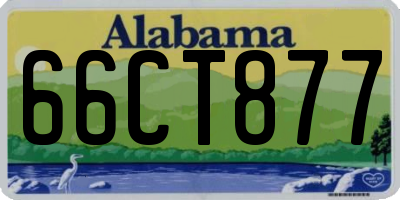 AL license plate 66CT877