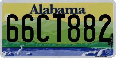 AL license plate 66CT882