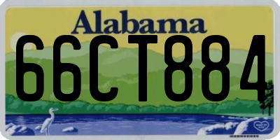 AL license plate 66CT884