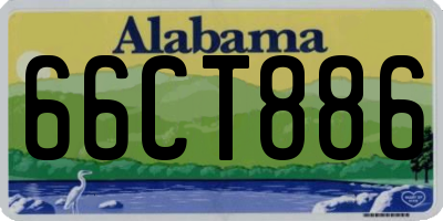 AL license plate 66CT886