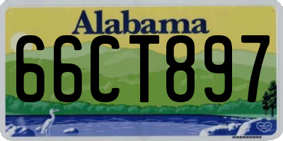 AL license plate 66CT897