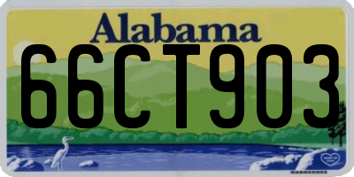 AL license plate 66CT903