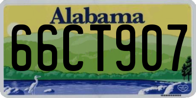 AL license plate 66CT907