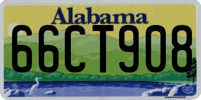AL license plate 66CT908