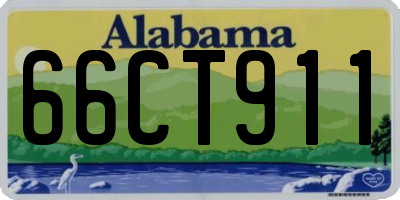 AL license plate 66CT911