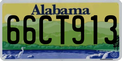 AL license plate 66CT913