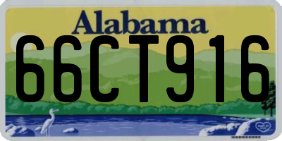 AL license plate 66CT916