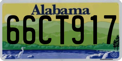 AL license plate 66CT917