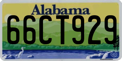 AL license plate 66CT929
