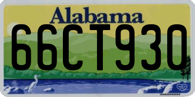AL license plate 66CT930