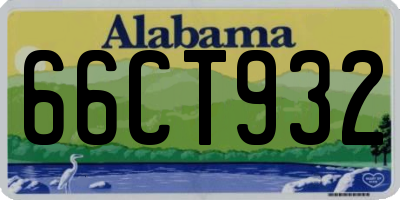 AL license plate 66CT932
