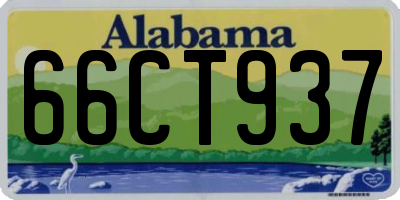 AL license plate 66CT937