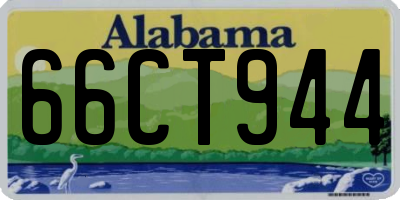 AL license plate 66CT944