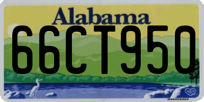 AL license plate 66CT950