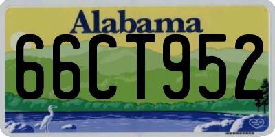 AL license plate 66CT952