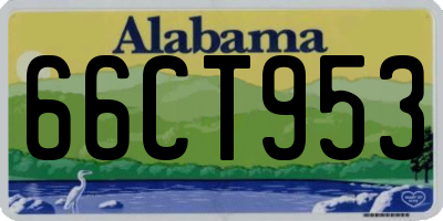 AL license plate 66CT953