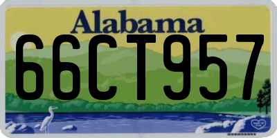 AL license plate 66CT957