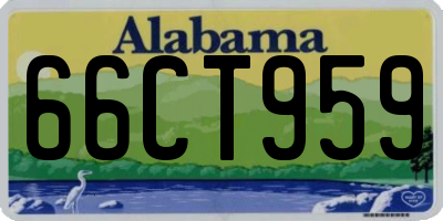 AL license plate 66CT959