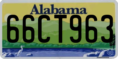 AL license plate 66CT963