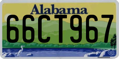 AL license plate 66CT967