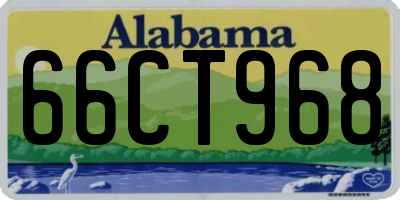 AL license plate 66CT968