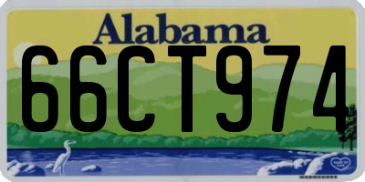 AL license plate 66CT974