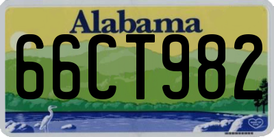 AL license plate 66CT982