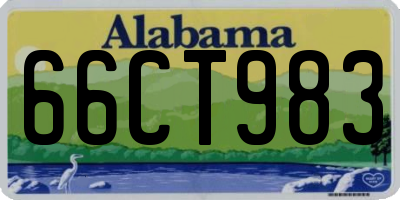 AL license plate 66CT983