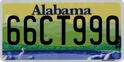 AL license plate 66CT990