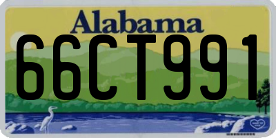 AL license plate 66CT991