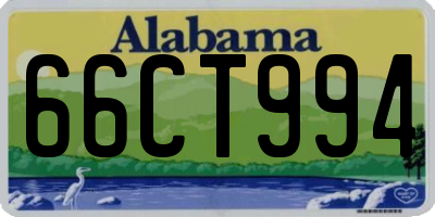 AL license plate 66CT994