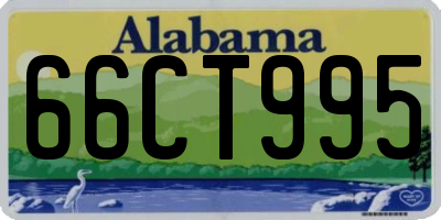 AL license plate 66CT995