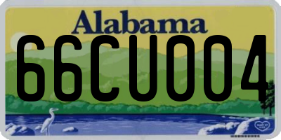 AL license plate 66CU004