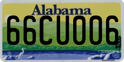 AL license plate 66CU006