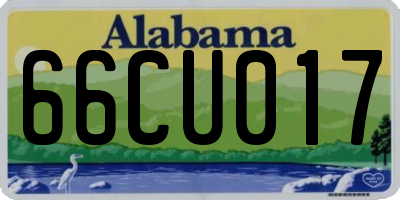 AL license plate 66CU017