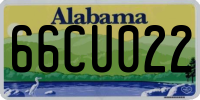 AL license plate 66CU022