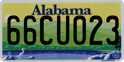 AL license plate 66CU023