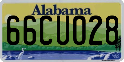 AL license plate 66CU028
