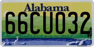 AL license plate 66CU032