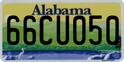 AL license plate 66CU050